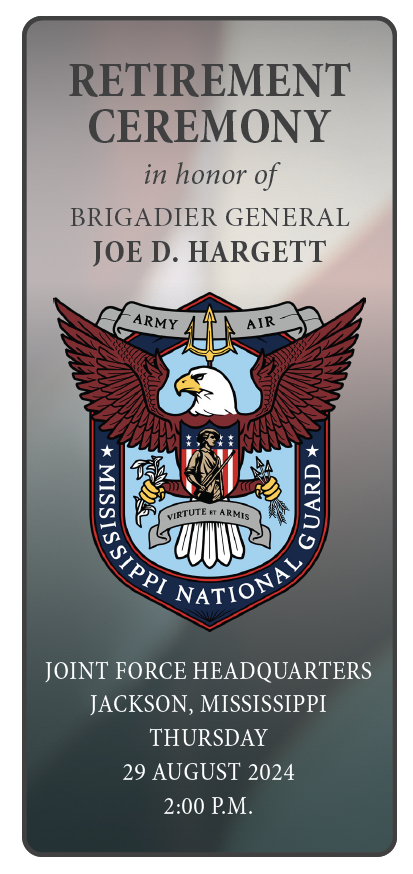 BG Joe D. Hargett Retirement Ceremony